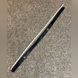 Nocona Black Leather Belt with Silver Accents